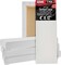 5-Pack Bulk White Stretched Canvas for Painting 4" x 12" Gallery Depth 1-1/2" Profile - Professional Artist Quality, 100% Cotton 12-Ounce Gesso Triple Primed for Acrylic Pouring, Oil